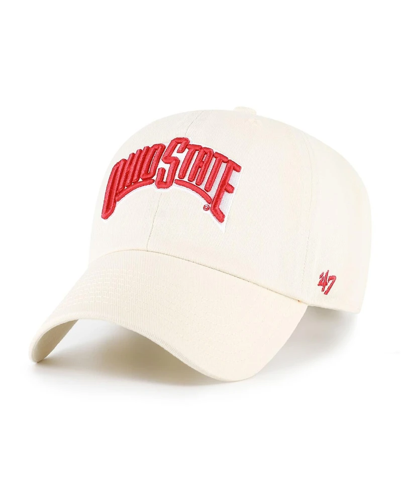 '47 Brand Men's Sand Ohio State Buckeyes Clean Up Adjustable Hat