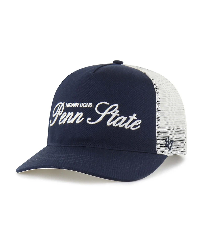 '47 Brand Men's and Women's Navy Penn State Nittany Lions Contemporary Basics Foundation Trucker Hitch Adjustable Hat