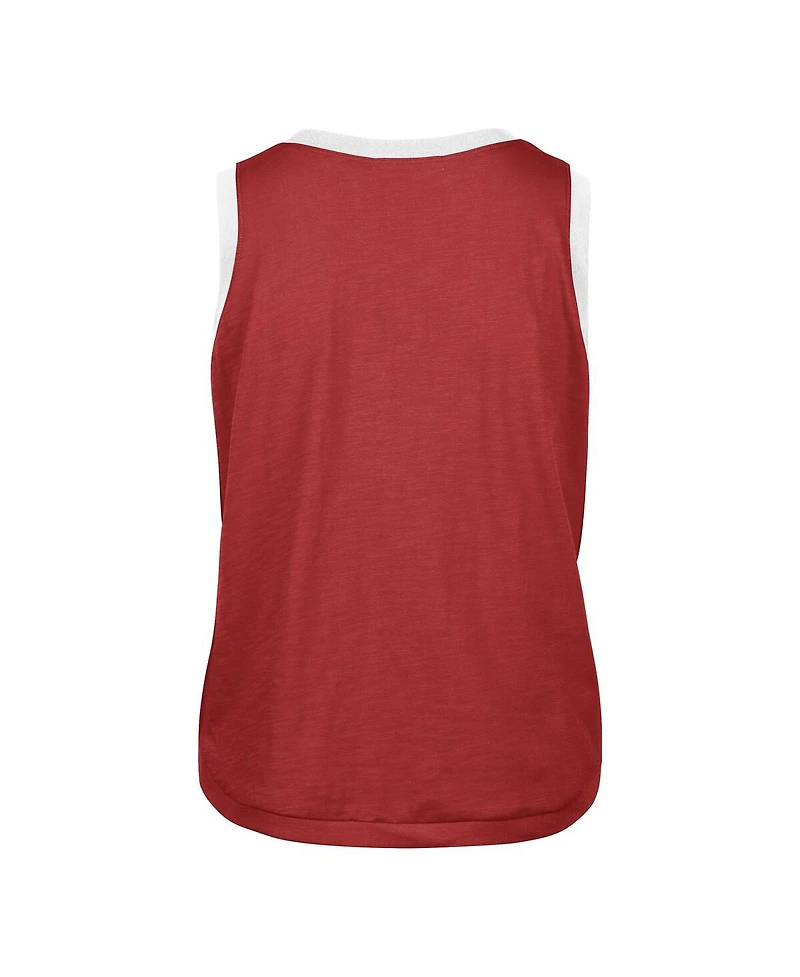 '47 Brand Women's Crimson Alabama Tide Premier Ringer Tank Top