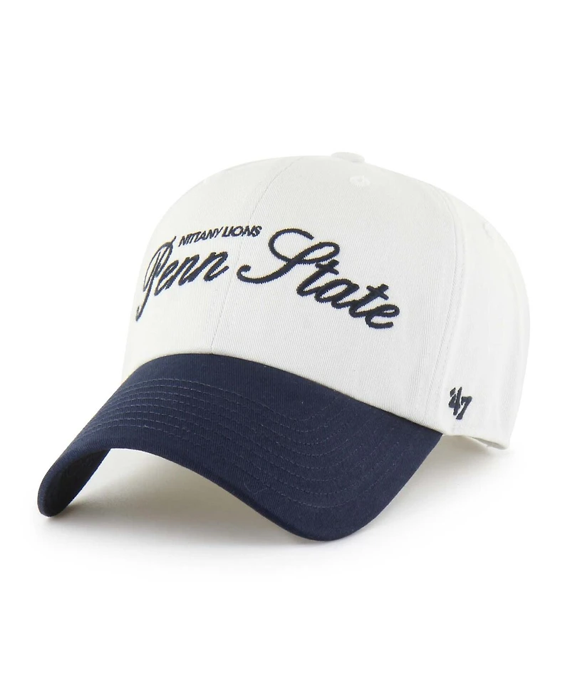 '47 Brand Men's White Penn State Nittany Lions Contemporary Basics Foundation Clean Up Adjustable Hat
