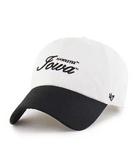 '47 Brand Men's White Iowa Hawkeyes Contemporary Basics Foundation Clean Up Adjustable Hat