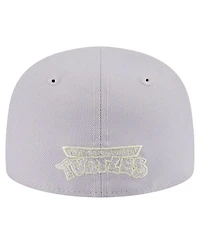 New Era Big Boys and Girls Gray/Light Green Teenage Mutant Ninja Turtles Two-Tone Color Pack 59FIFTY Fitted Hat