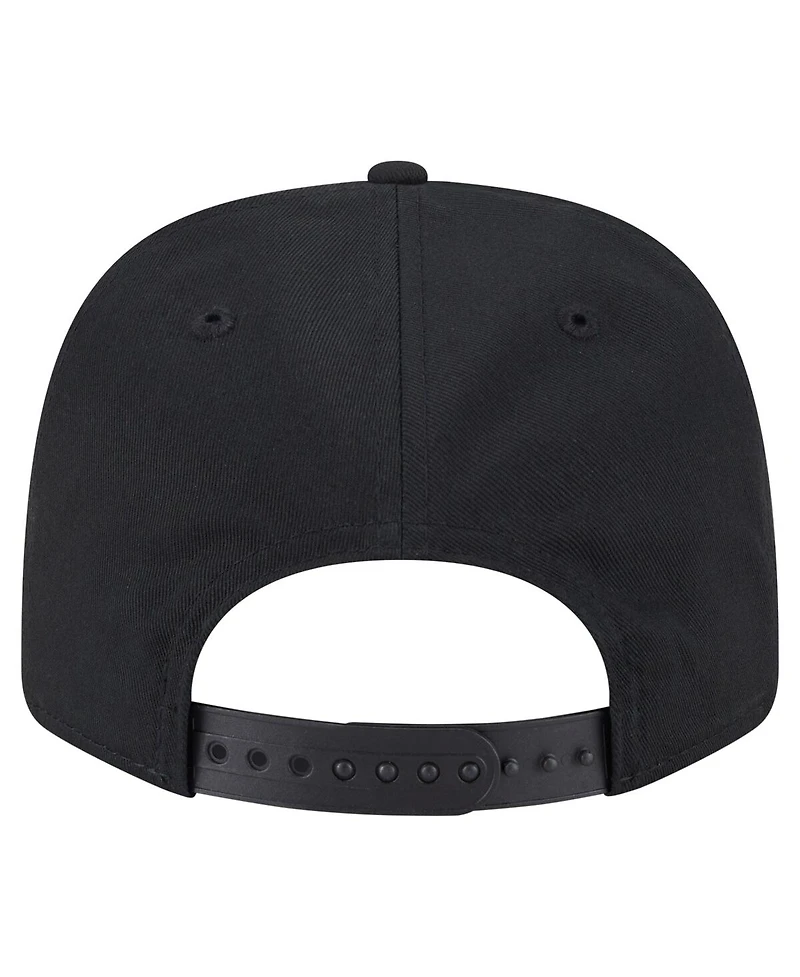 New Era Men's Black Pittsburgh Pirates Circle Patch 9SEVENTY Stretch snap Hat