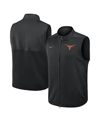 Nike Men's Black Texas Longhorns Primetime Victory Performance Full-Zip Vest