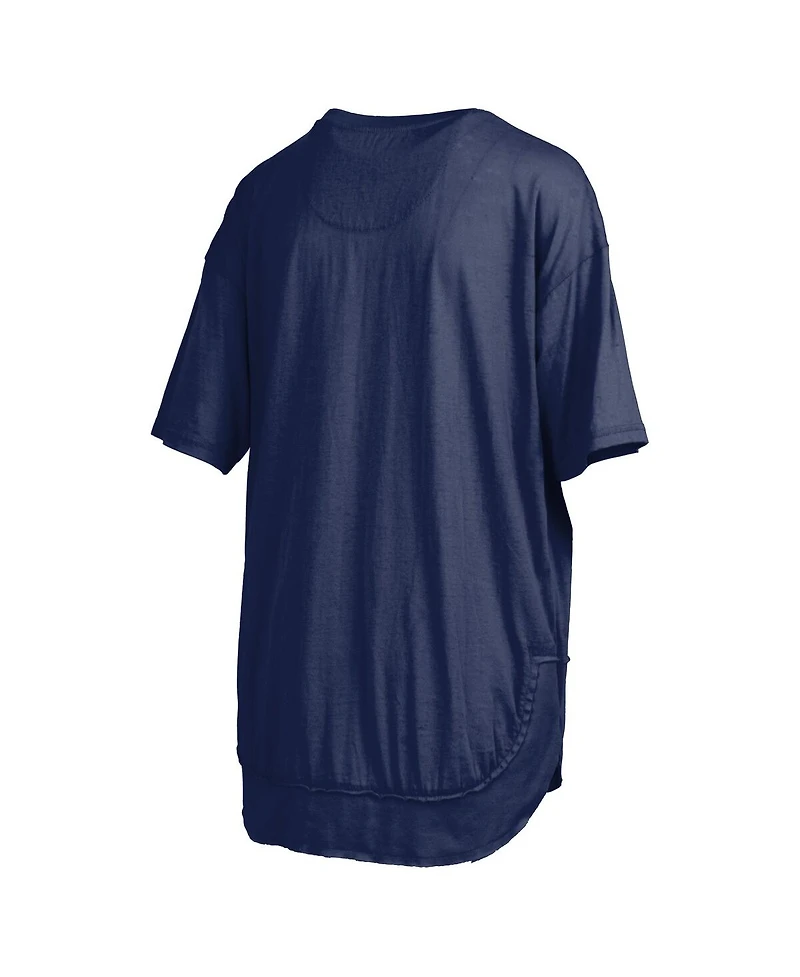 Pressbox Women's Navy Penn State Nittany Lions Poncho T-Shirt