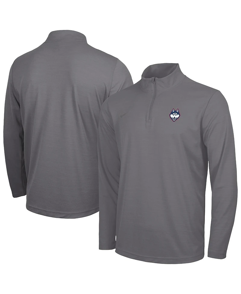 Nike Men's Gray UConn Huskies Intensity Performance Quarter-Zip Pullover Sweatshirt
