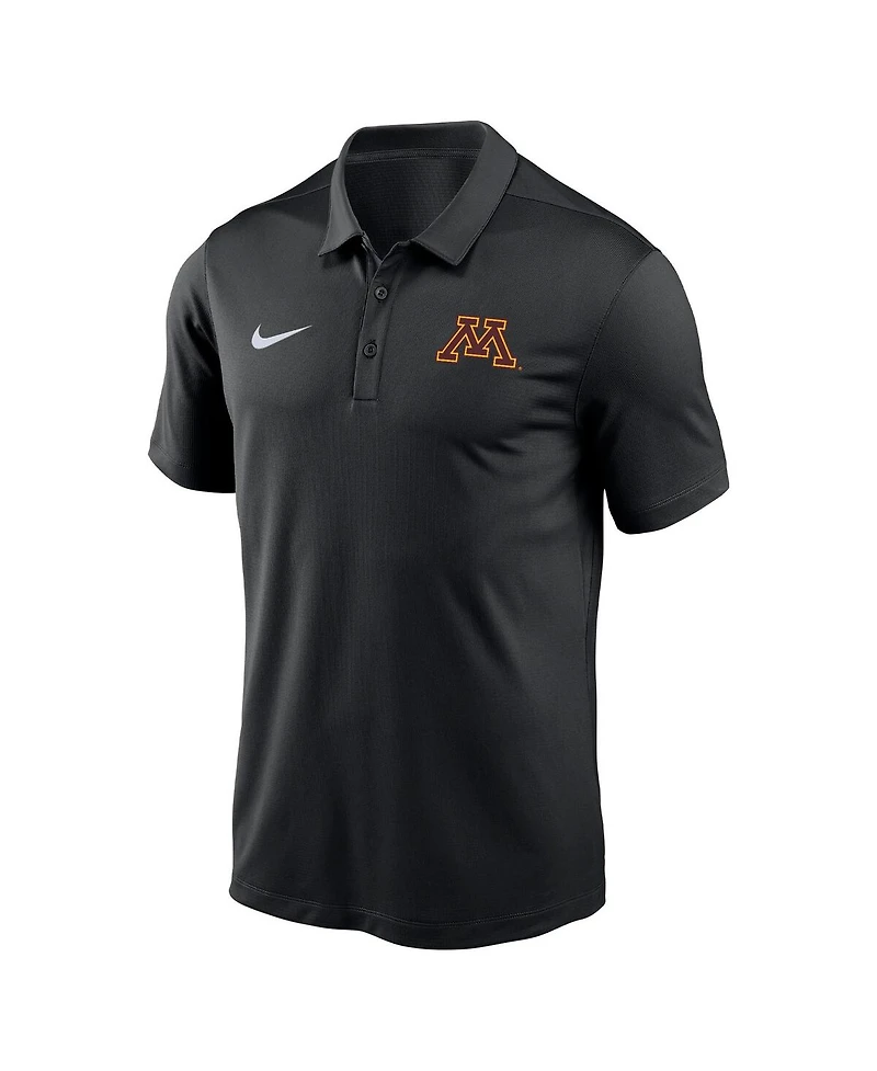 Nike Men's Black Minnesota Golden Gophers Victory Solid Performance Polo Shirt