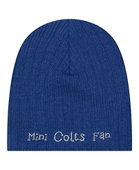 New Era Baby Boys and Girls Royal Indianapolis Colts Mini Knit Hat