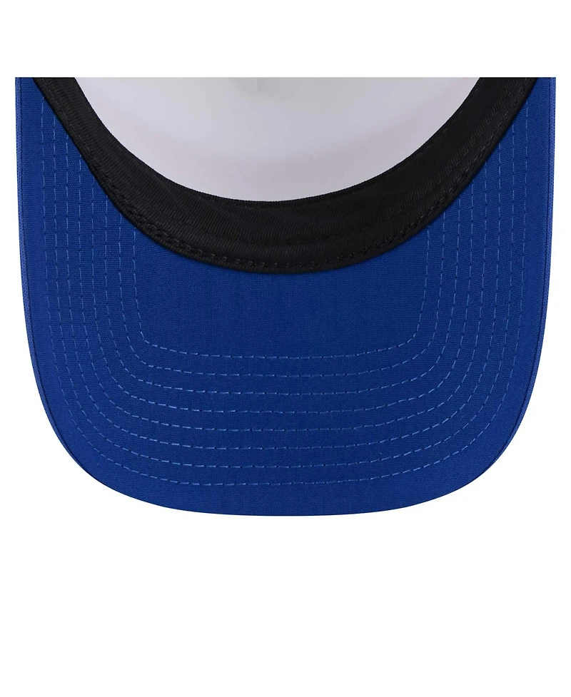 New Era Big Boys and Girls Royal New York Giants Sport Night Color Block 9FORTY A-Frame Trucker Adjustable Hat