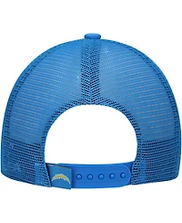 New Era Big Boys and Girls White/Powder Blue Los Angeles Chargers Distressed 9FIFTY A-Frame Snapback Hat