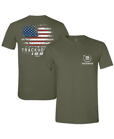 Trackhouse Racing Team Collection Men's Green Flag T-Shirt