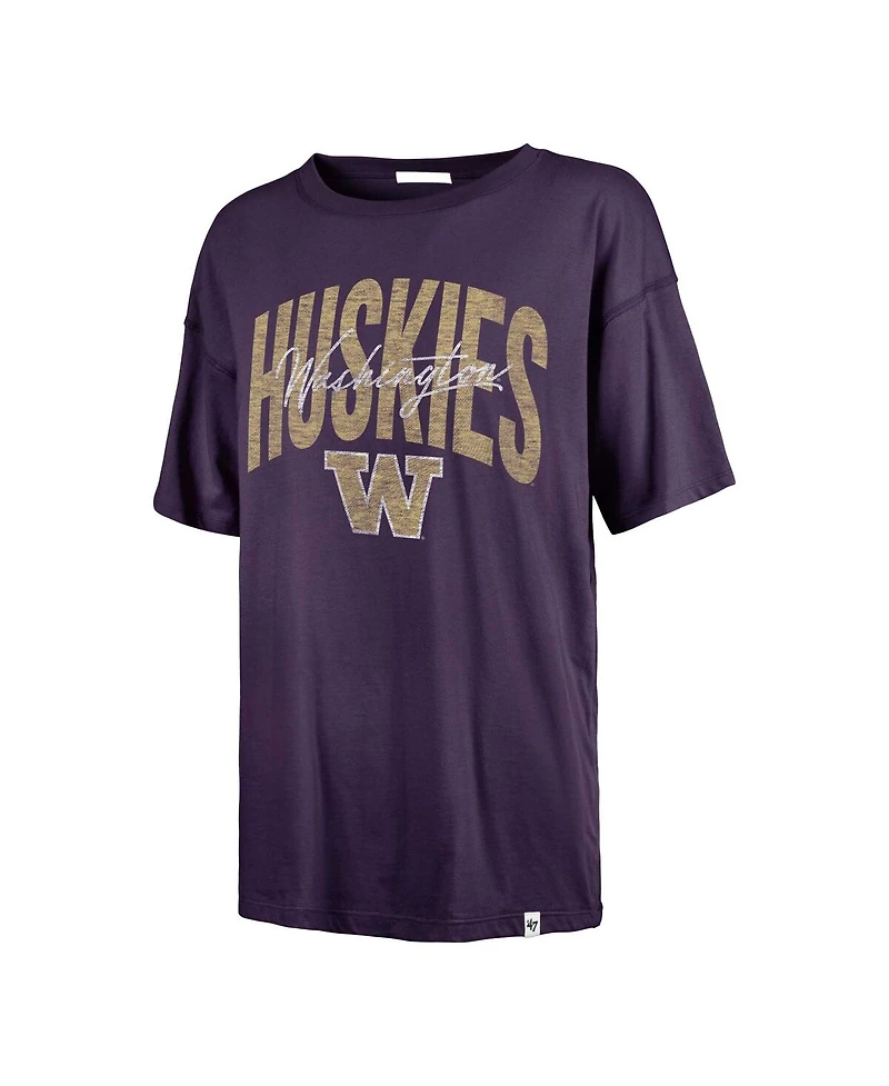 '47 Brand Women's Purple Washington Huskies Muse Sadie T-Shirt