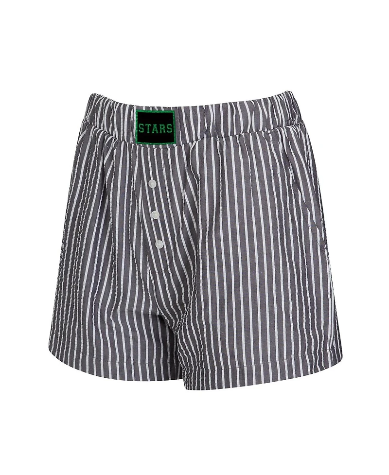 Concepts Sport Women's 2-Pack Charcoal Dallas Stars Boxer Shorts Set