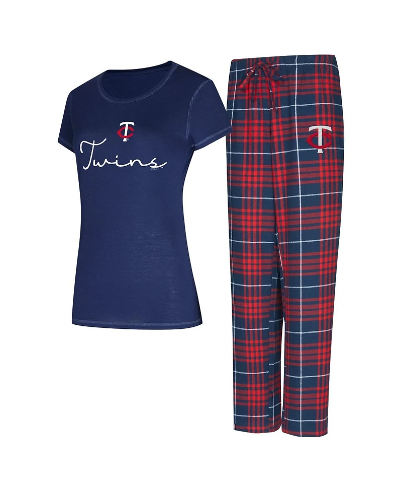Concepts Sport Women's 2-Pack Minnesota Twins Vector Top Pants and Sleep Set
