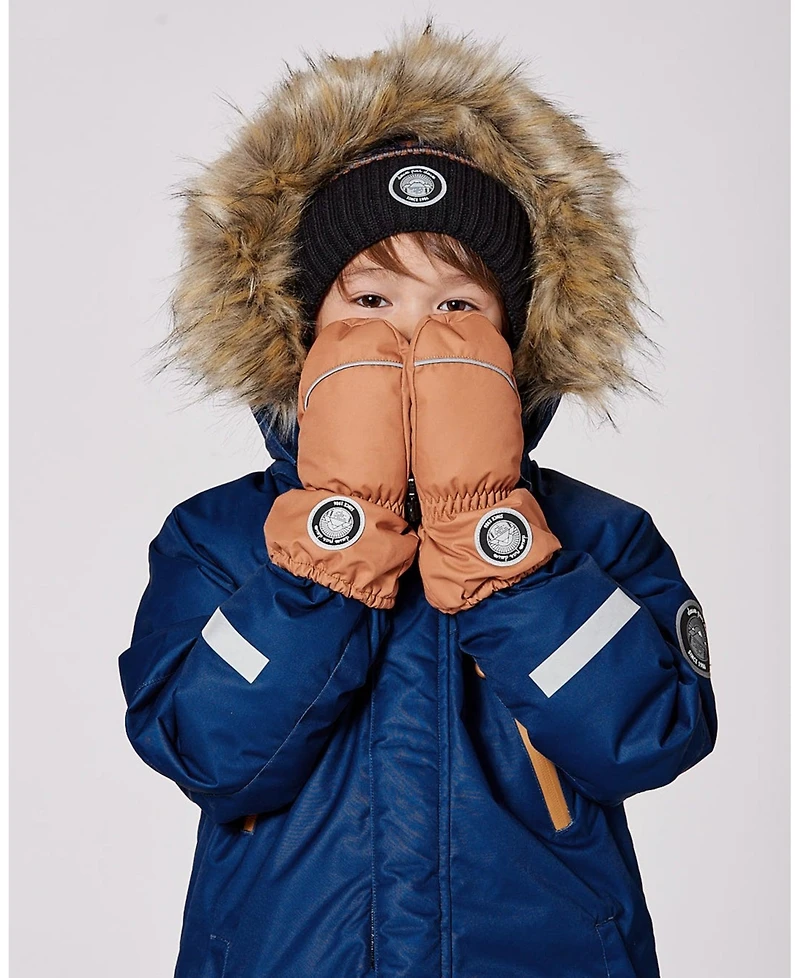 Deux par Boy Winter Mittens Play Brown Sugar
