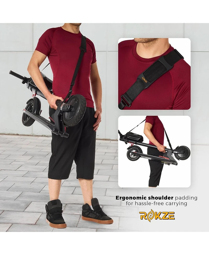 Urbanmax E-Scooter Kit: 3L Waterproof Eva Storage Bag, Phone Holder & 90" Strap