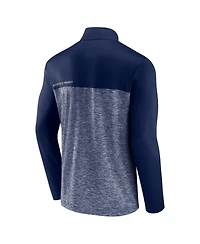 Fanatics Men's Navy Nashville Predators Iconic Defender Quarter-Zip Jacket