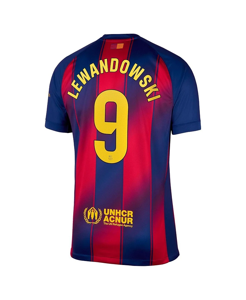 Nike Men's Robert Lewandowski Navy Barcelona 2025/26 Home Replica Jersey