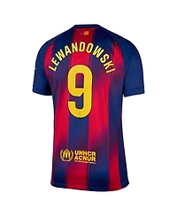 Nike Men's Robert Lewandowski Navy Barcelona 2025/26 Home Replica Jersey