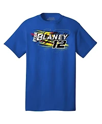 Team Penske Men's Royal Ryan Blaney Menards Cardell 12 Car T-Shirt