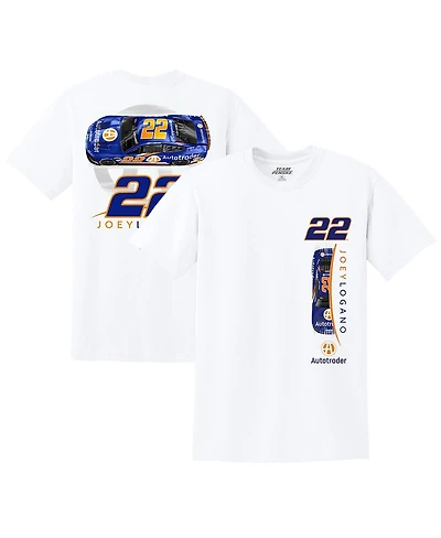 Team Penske Men's White Joey Logano Autotrader Car T-Shirt