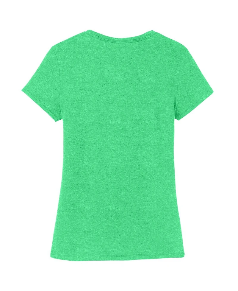 Joe Gibbs Racing Team Collection Women's Heather Green Ty Name Number Scoop Neck T-Shirt