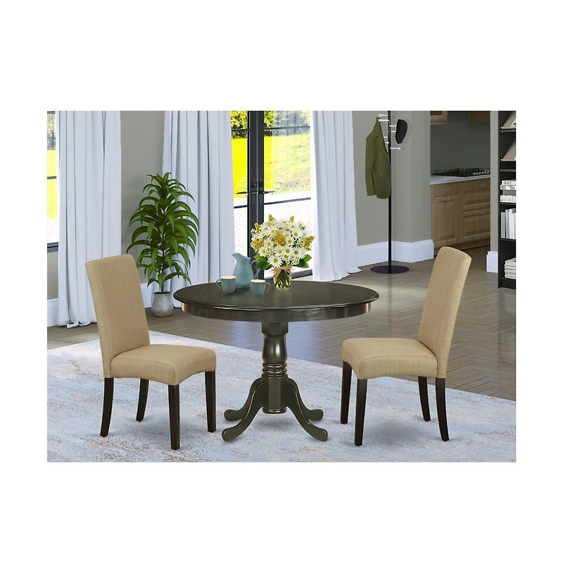 East West Furniture Dining Room Set Cappuccino