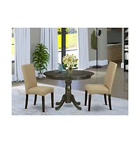 East West Furniture Dining Room Set Cappuccino