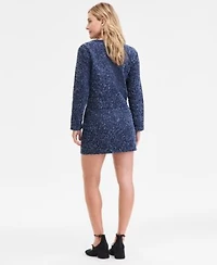 On 34th Womens Denim Trim Tweed Cropped Jacket Denim Trim Tweed Mini Skirt Macys Exclusive