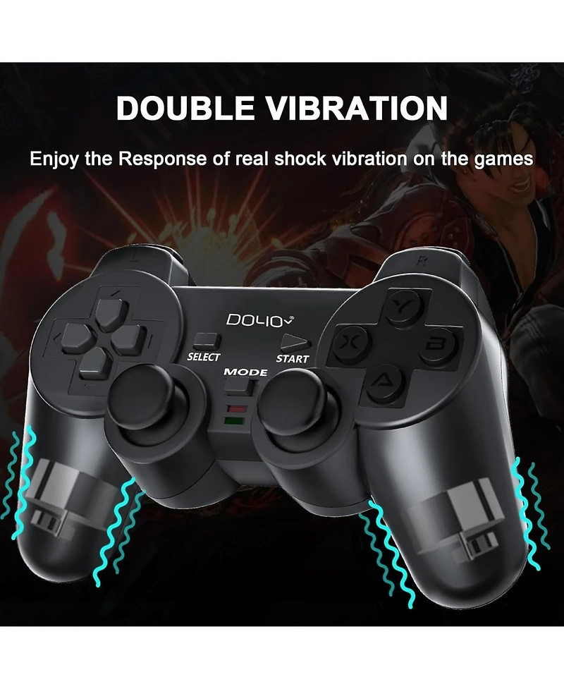 Nbcp Wireless Pc Gaming Controller with Dual Vibration – 2.4G Steam Gamepad for Windows & Steam, High-Performance Joystick