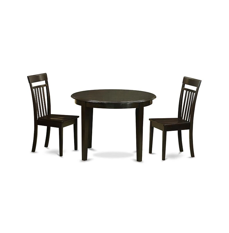East West Furniture 3 Pc Kitchen nook Dining set-Table and 2 Kitchen Chairs