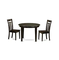 East West Furniture 3 Pc Kitchen nook Dining set-Table and 2 Kitchen Chairs