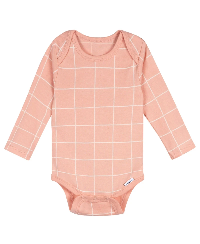 Gerber Baby Girls' 5-Pack Long Sleeve Bodysuits