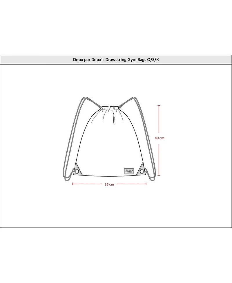 Deux par Deux Girl Drawstring Bag Rainbow Gradient - Toddler|Child