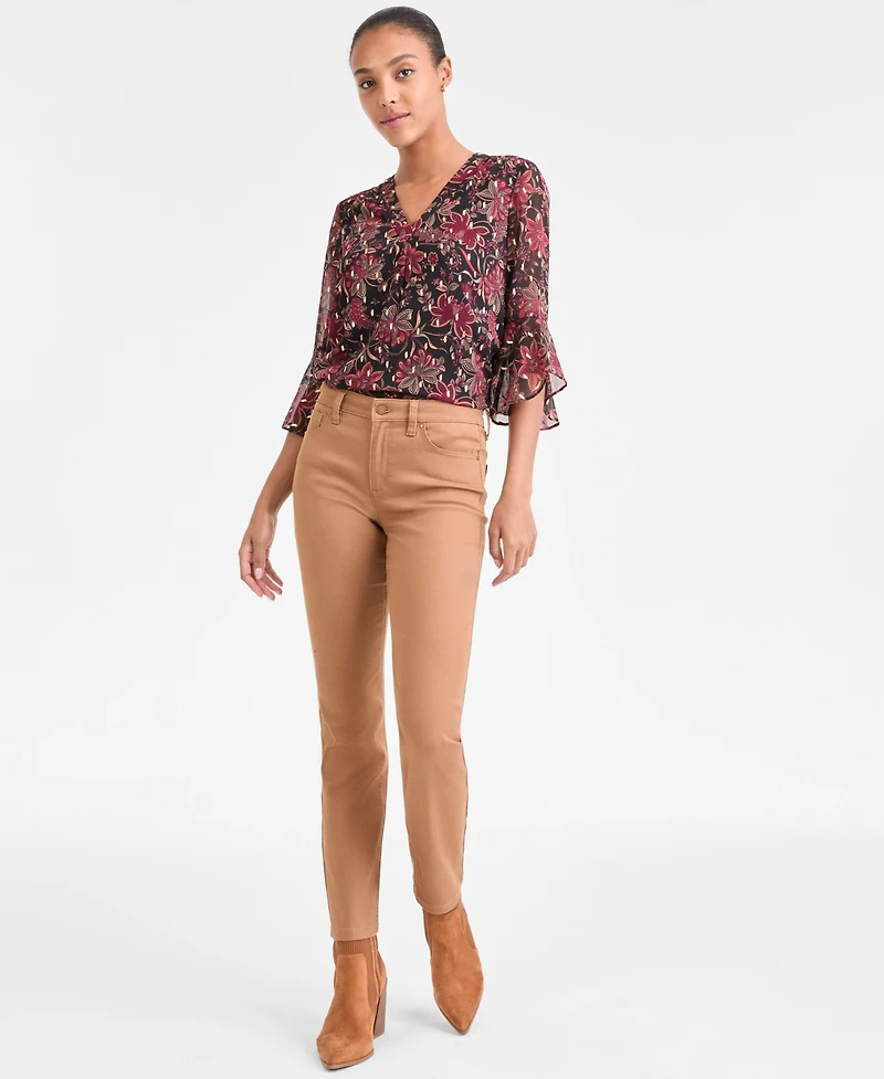 Jones New York Women's Lexington Ankle Length Straight Jeans