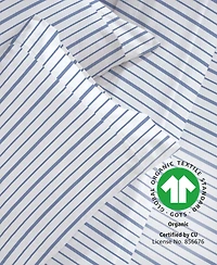 Printed Quatrefoil - 100% Organic Cotton Percale Queen Sheet Set Deep Pocket,