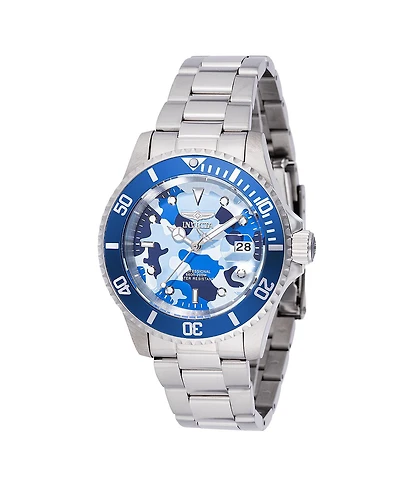 Invicta Men's 48570 Pro Diver Quartz 3 Hand Camouflage, Blue