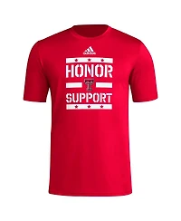 Adidas Men's Red Texas Tech Raiders Honor Support T-Shirt