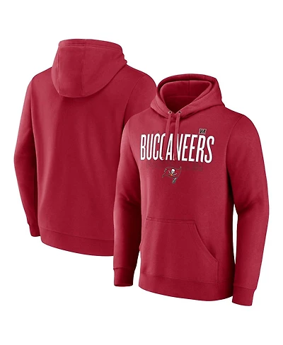 Fanatics Men's Red Tampa Bay Buccaneers Pylon Outline Pullover Hoodie