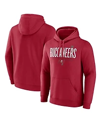 Fanatics Men's Red Tampa Bay Buccaneers Pylon Outline Pullover Hoodie