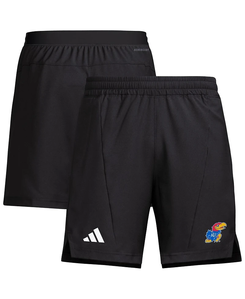 Adidas Men's Black Kansas Jayhawks Program Woven Training Shorts