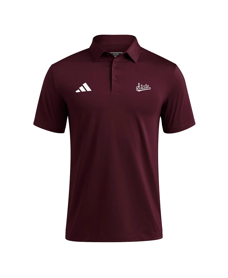 Adidas Men's Maroon Mississippi State Bulldogs Ultimate 365 Polo Shirt