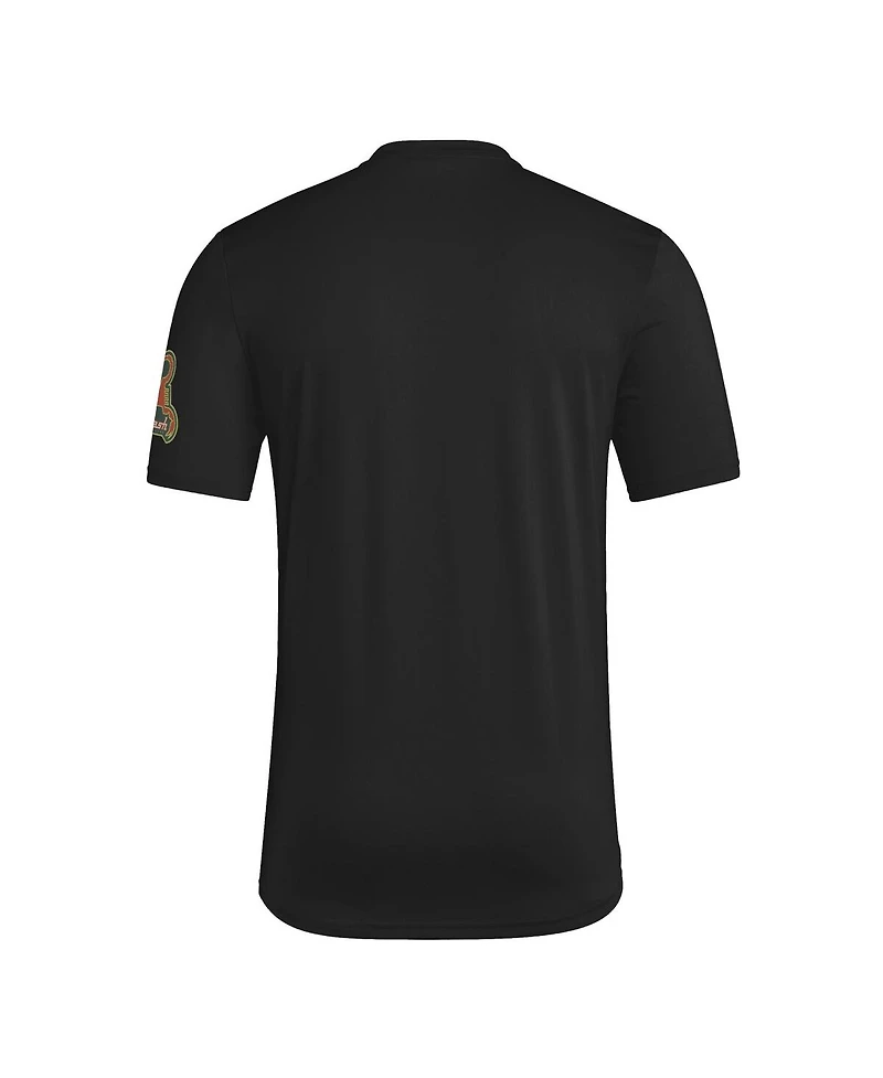 Adidas Men's Black San Jose Earthquakes 2025 Archive Collection Jersey Hook T-Shirt