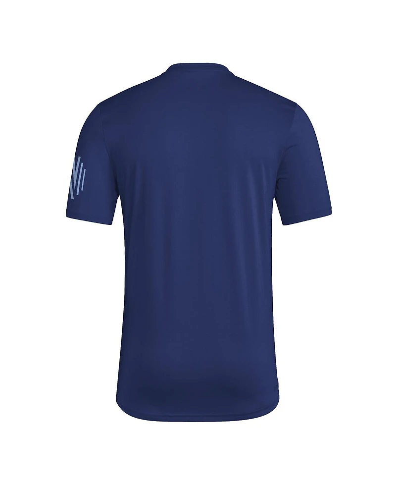 Adidas Men's Navy Nashville Sc 2025 Archive Collection Jersey Hook T-Shirt