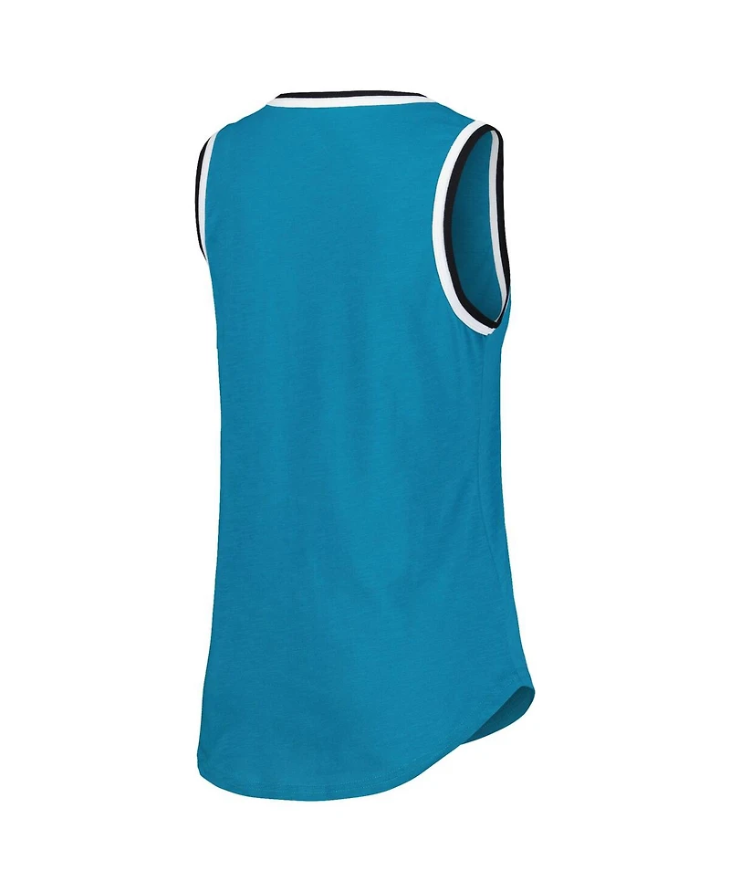G-iii 4Her by Carl Banks Women's Teal San Jose Sharks Strategy Tank Top