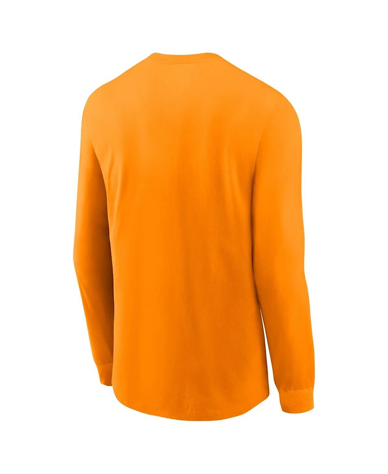 Nike Men's Tennessee Orange Volunteers Basketball Icon Two-Hit Long Sleeve T-Shirt