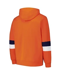 G-iii Sports by Carl Banks Men's Orange/Navy Denver Broncos Adaptive Faceoff Pullover Hoodie
