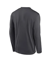 Nike Men's Anthracite Kansas City Chiefs Primetime Legend Icon Performance Long Sleeve T-Shirt