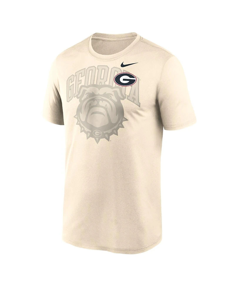 Nike Men's Natural Georgia Bulldogs Campus Shadow Legend Performance T-Shirt