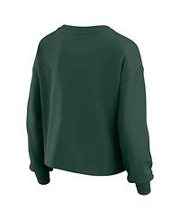Wear by Erin Andrews Women's 2-Piece Green Bay Packers Heavy Rugby Jersey Long Sleeve T-Shirt and Shorts Lounge Set